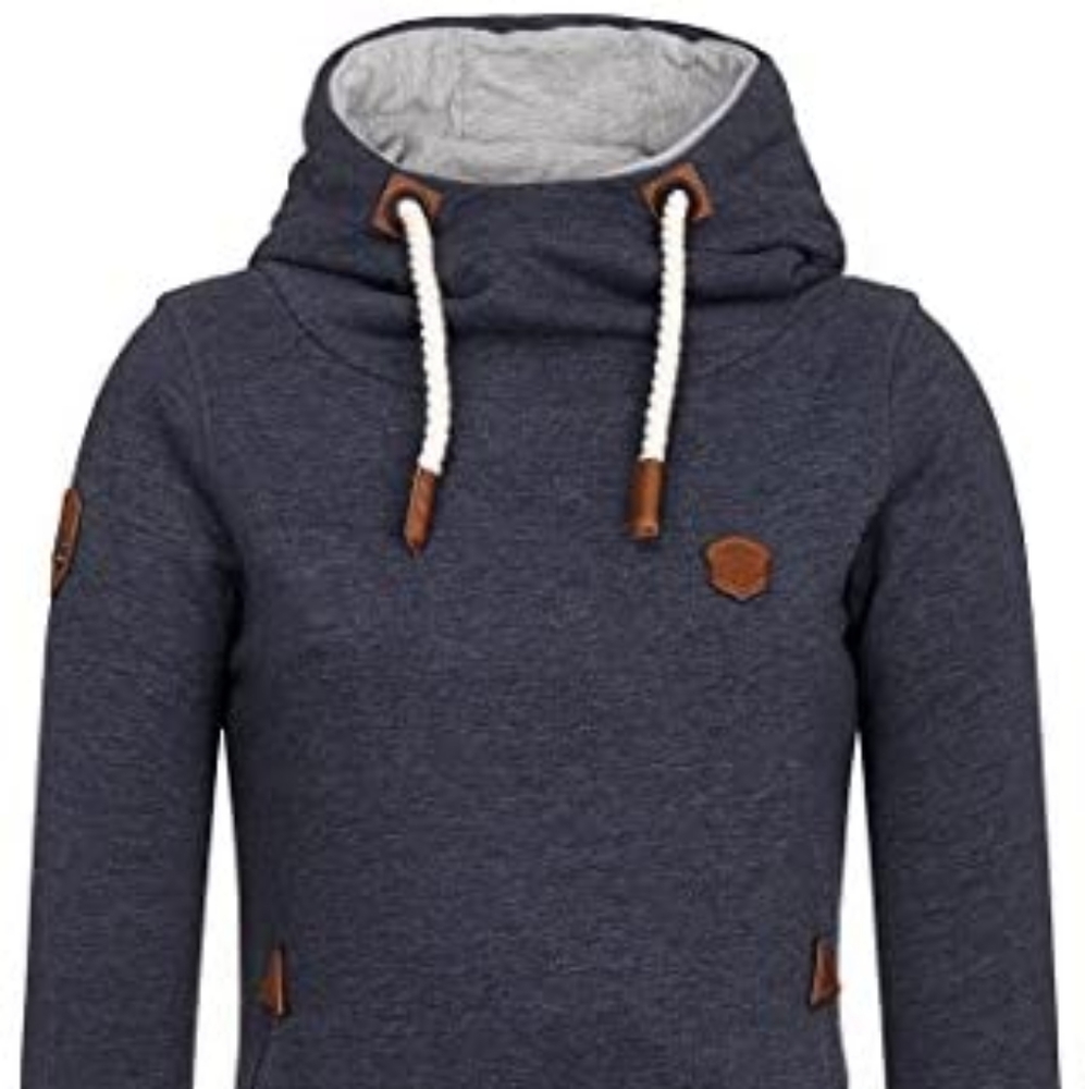 Naketano Bau Ma Einen V Indigo Blue Medium Hoodie